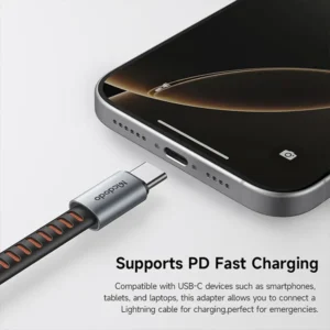 Mcdodo CA-4870 Lightning Female to USB-C Male 3 in 1 Multi Adapter High Speed Data Transfer