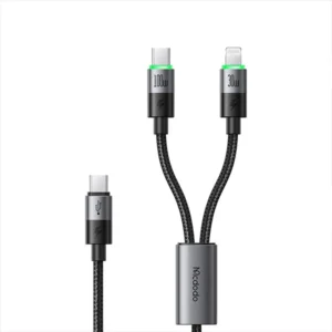 Mcdodo CA-670 2-in-1 USB C & Lightning 100W 5A Charging Cable