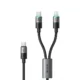 Mcdodo CA-670 2-in-1 USB C & Lightning 100W 5A Charging Cable