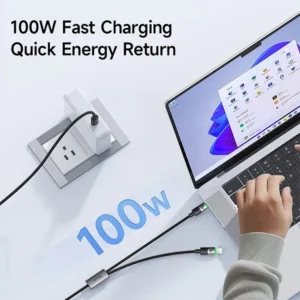 Mcdodo CA-670 2-in-1 USB C & Lightning 100W 5A Charging Cable 1.5M - Image 3