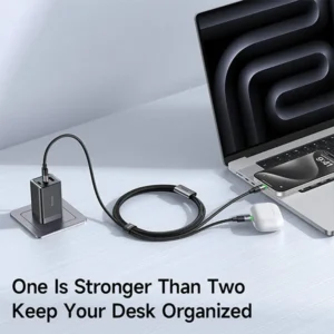 Mcdodo CA-674 2 in 1 Dual USB C to Dual USB C 100W 5A Charging Cable