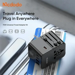 Mcdodo CP-598 70W GaN Universal Travel Adapter with 100w C to C Cable