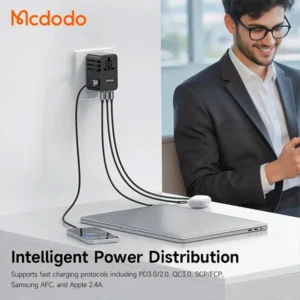 Mcdodo CP-614 100W GaN Universal Travel Adapter with 100w C to C Cable