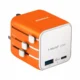 Momax 1-World 20W 2-Port Travel Adapter UA29