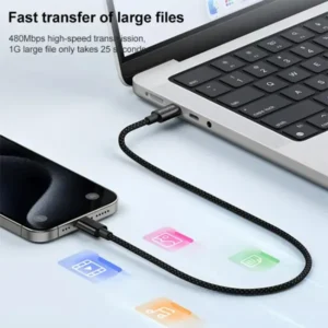 Momax Elite 60W USB-C to USB-C Braided Cable (DC30)