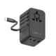 Momax UA18D 1-World+ 70W GaN 3-Ports Travel Charger with Built-in USB-C Cable