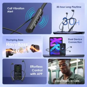 Oraimo OEB-311 Necklace Lite ENC Wireless Headphone with Vibration Reminder - Image 5