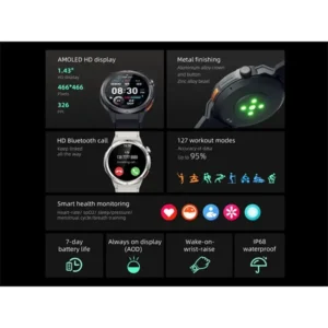 QCY ACTIVE GX AMOLED Bluetooth Calling Smart Watch - Image 4