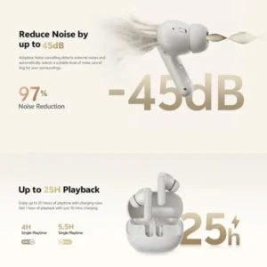 QCY Buds ANC HT15 True Wireless Earbuds 45dB Noise Cancellation - Image 3