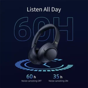 QCY H3 43dB Hybrid Active Noice Cancellation Overhead Earphone - Image 7
