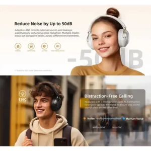QCY H3 Pro Hi-Res LDAC ANC Over Head Headphones