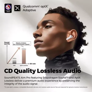 SoundPEATS Air4 Pro Adaptive Hybrid Active Noise Cancelling Earbuds - Image 4
