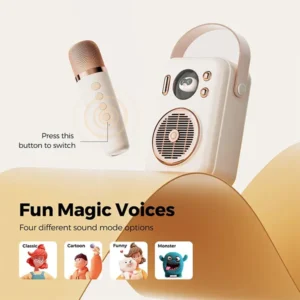 SoundPEATS Hi-Singing Karaoke Speaker and Mic with Colorful Lights