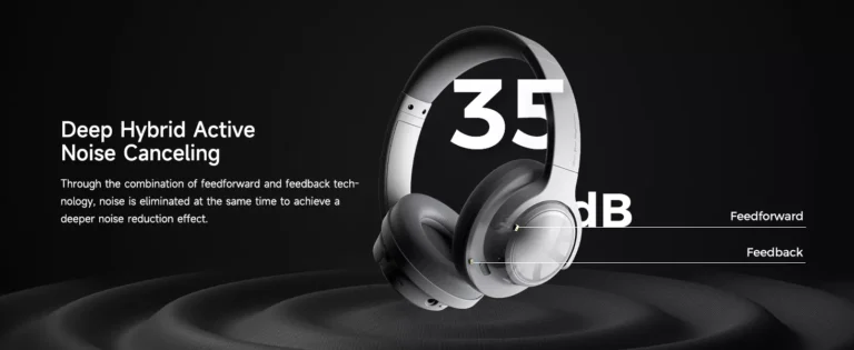 SoundPEATS Space Hybrid Active Noise Cancelling Headphones