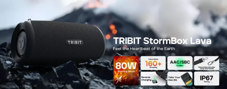 TRIBIT StormBox Lava 80W Portable Bluetooth Speaker