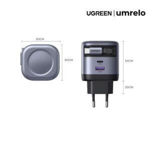 UGREEN 45W GaN Charger with Retractable USB C Cable 2C1A - Image 3
