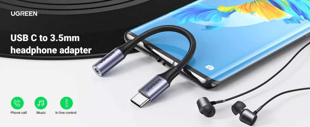 UGREEN AV142 USB Type C to 3.5mm Headphone Adapter