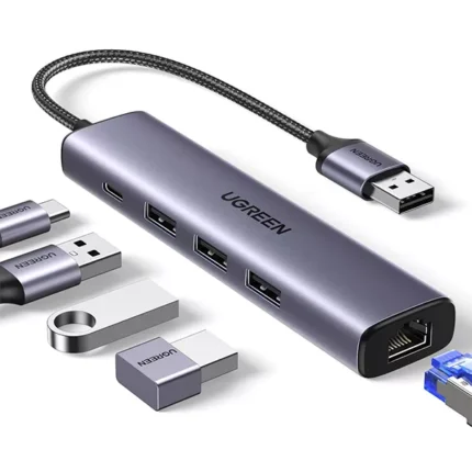 UGREEN CM475 5-in-1 USB 3.0 HUB with Ethernet Adapter