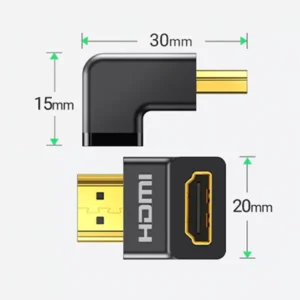 UGREEN HD112 HDMI Male to Female Angled Adapter UP (20110) - Image 3