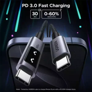 UGREEN L509 Uno 100W USB-C to USB-C PD Fast Charging Cable - Image 4