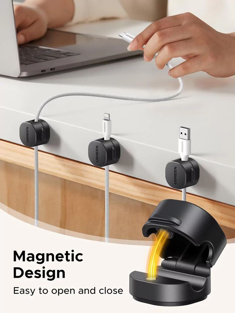 UGREEN LP886 Magnetic Cable Organizer Clips