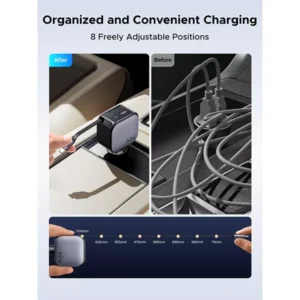 UGREEN Nexode Car Charger 60W with Retractable USB-C Cable