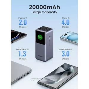 UGREEN Nexode Power Bank 20000mAh 130W with Smart Digital Display PB721 - Image 3