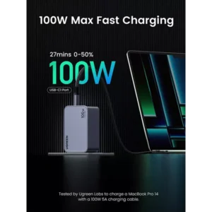 UGREEN Nexode Pro X757 3-Port 100W GaN Fast Charger Set - Image 3