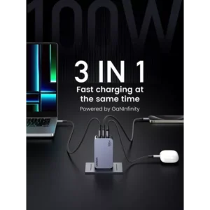UGREEN Nexode Pro X757 3-Port 100W GaN Fast Charger Set