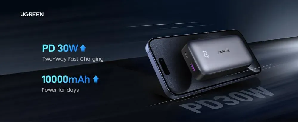 UGREEN PB502 30W PD 10000mAh Fast Charging Power Bank (25185)
