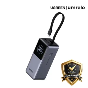 UGREEN PB723 130W 20000mAh Power Bank with Built-in Cable (55365B)