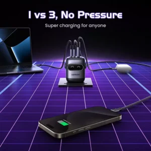 UGREEN UNO X662 QPai Robot 65W 2C1A GaN Charger