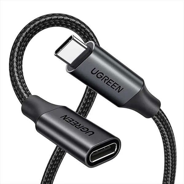 UGREEN US372 USB-C Male to Female Gen2 5A Braided Cable (80810)