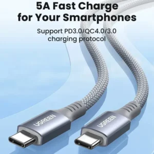 UGREEN US539 USB C to USB C 100W PD Charging Cable 25CM (25072)