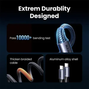 UGREEN US561 2-in-1 Universal 100W PD Type-C Fast Charging Cable (1.5m)