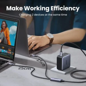 UGREEN US561 2-in-1 Universal 100W PD Type-C Fast Charging Cable (1.5m) - Image 3