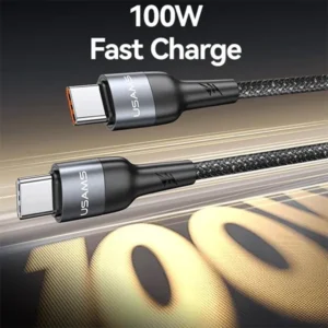 USAMS SJ759 U89 100W Fast Charging Data Cable with Massager Cable - 1.4m