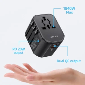 USAMS T59 20W PD Universal Travel Adapter - Image 3