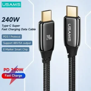 USAMS US-SJ581 U82 Type-C To Type-C PD 240W
