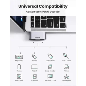 Ugreen CM412 2 in1 USB-C to USB-A Adapter (10912)