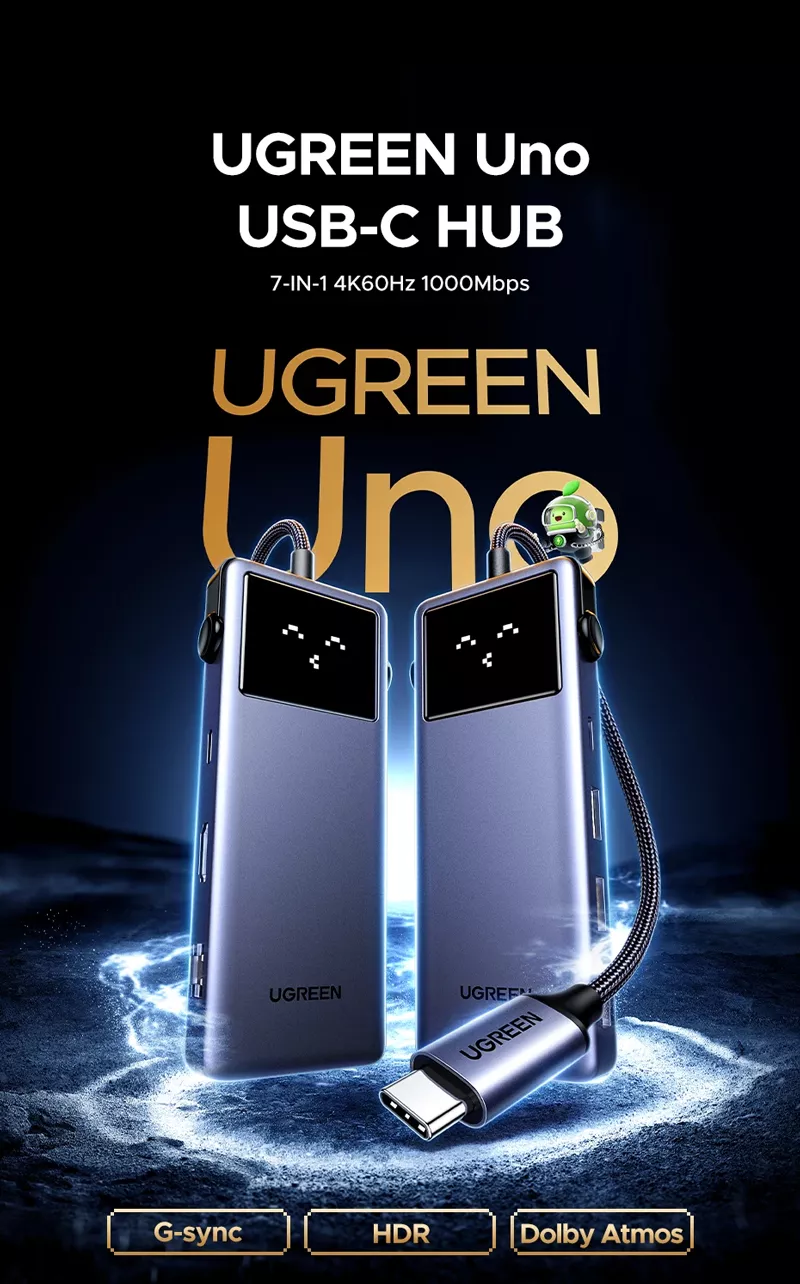 UGREEN CM888 7-in-1 Type-C Multifunction Hub (45155)