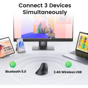 Ugreen MU008 Multi-mode Vertical Wireless Mouse