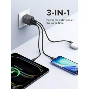 Ugreen X515 30W 3 Ports Wall Charger (55476) - Image 3