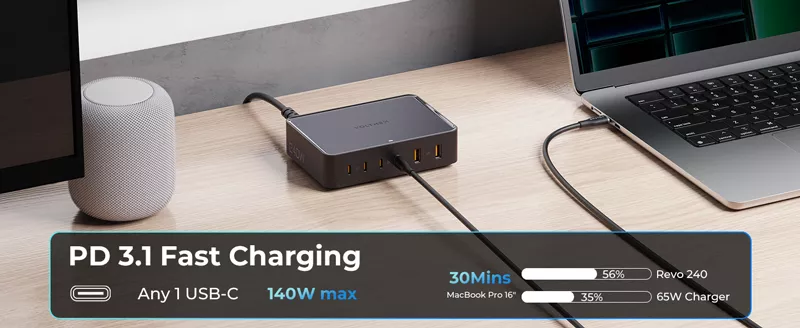 VOLTME REVO 240 PD3.1 6 Ports Desktop Power Station