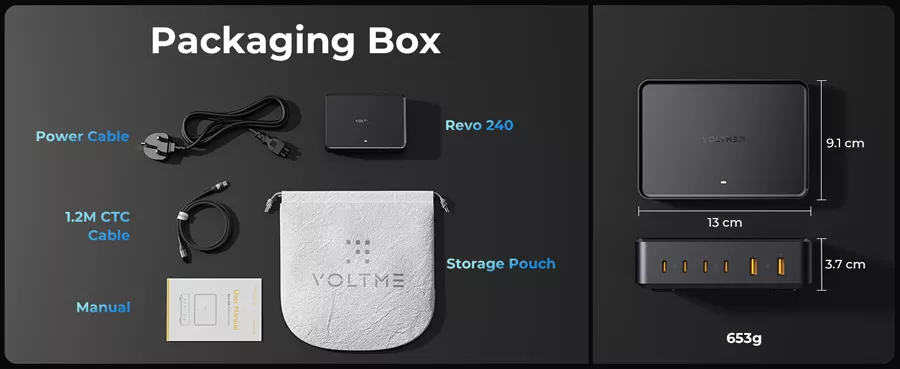 VOLTME REVO 240 PD3.1 6 Ports Desktop Power Station