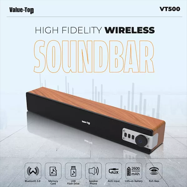 Value-Top VT500 10W High Fidelity Wireless Soundbar