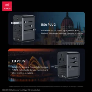 XUNDD XDCH-089 35W Universal Travel Charging Adapter