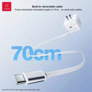 XUNDD XDCH-092 PD 35W GaN Charger with Retractable Cable