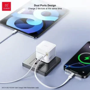 XUNDD XDCH-092 PD 35W GaN Charger with Retractable Cable
