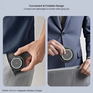 XUNDD XDCH-116 3-in-1 Foldable Magnetic Wireless Charger